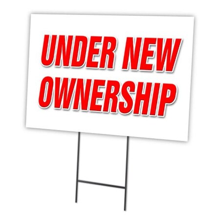 Signmission Under New Ownership Yard & Stake outdoor plastic coroplast window, C-1216-DS-Under New Ownership C-1216-DS-Under New Ownership